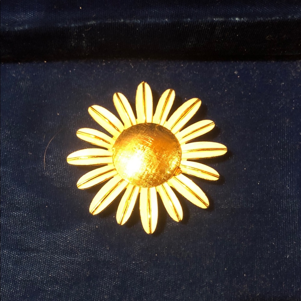 ⭐️Gold Daisy Flower Brooch Pin